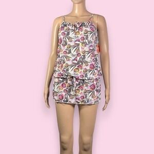 NWT Manglar Swimwear Funky Print Spaghetti Strap Cover Up Size Small - "Scout"